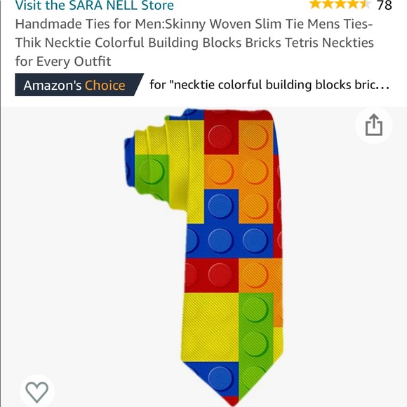 sara nell Other - FREE Lego Tetris Building Blocks Novelty neck tie